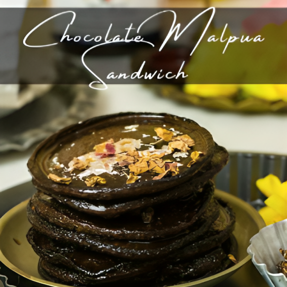 Chocolate Malpua Sandwich