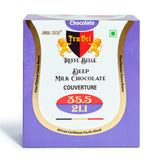 Deep Milk Chocolate Couverture Buttons || 35.5% Cocoa, 21.1% Milk Solids (500g)