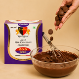 Deep Milk Chocolate Couverture Buttons || 35.5% Cocoa, 21.1% Milk Solids (500g)