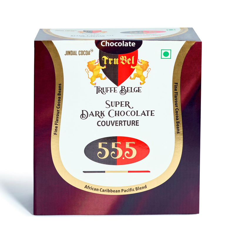 Super Dark Chocolate Couverture 55.5%|| 500g
