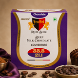 Deep Milk Chocolate Couverture Buttons || 35.5% Cocoa, 21.1% Milk Solids (500g)