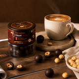 Dark Hazelnutty Whole Hazelnuts || Dark Chocolate Coating - 120g