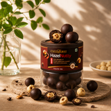 Dark Hazelnutty Whole Hazelnuts || Dark Chocolate Coating - 120g