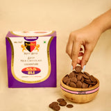 Deep Milk Chocolate Couverture Buttons || 35.5% Cocoa, 21.1% Milk Solids (500g)