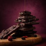70% Intense Dark Chocolate 30% Cranberry & Blueberry