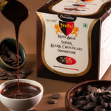 Super Dark Chocolate || Couverture Buttons – 55.5% (500g)