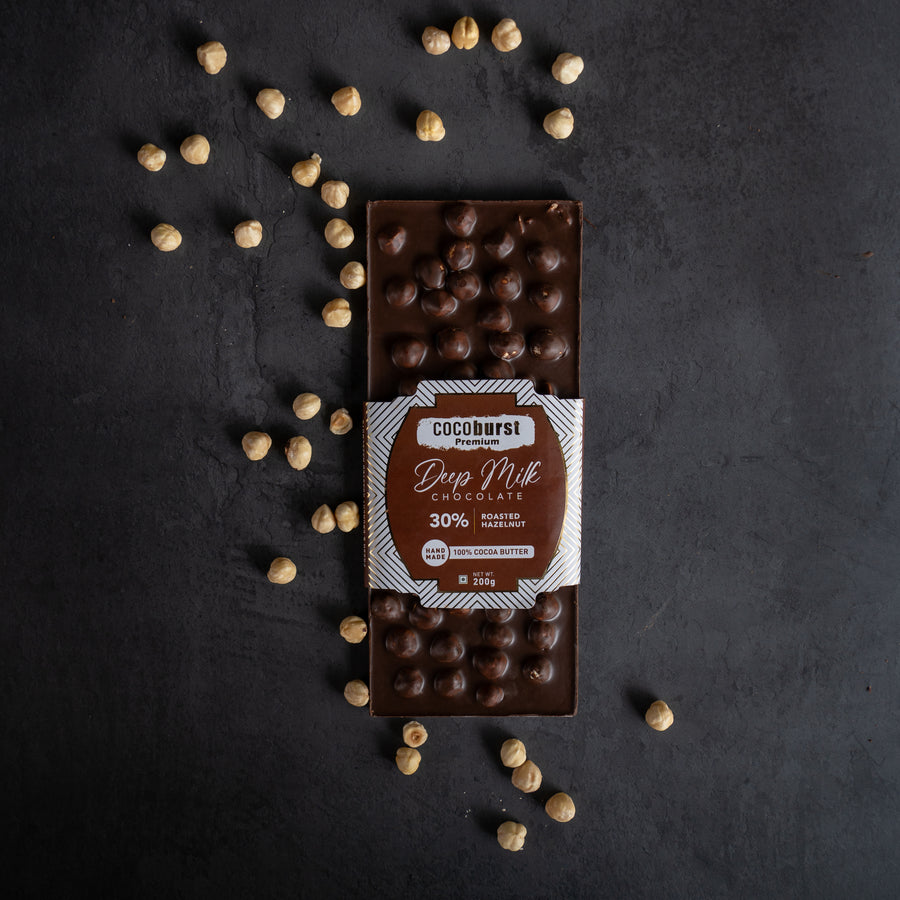 Deep Milk Chocolate 30% Hazelnut -  100g/200g