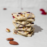 White Chocolate 30% Almond & Pista - 50g/100g/200g