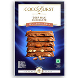 Deep Milk Chocolate 30% Almonds & Pista -  50g/100g/200g
