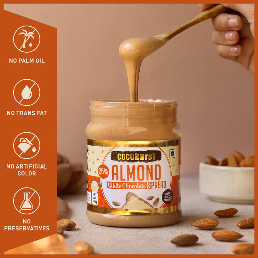 Almond White Chocolate Spread - 300gms