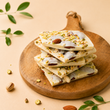 White Chocolate  || 30% Almond & Pista