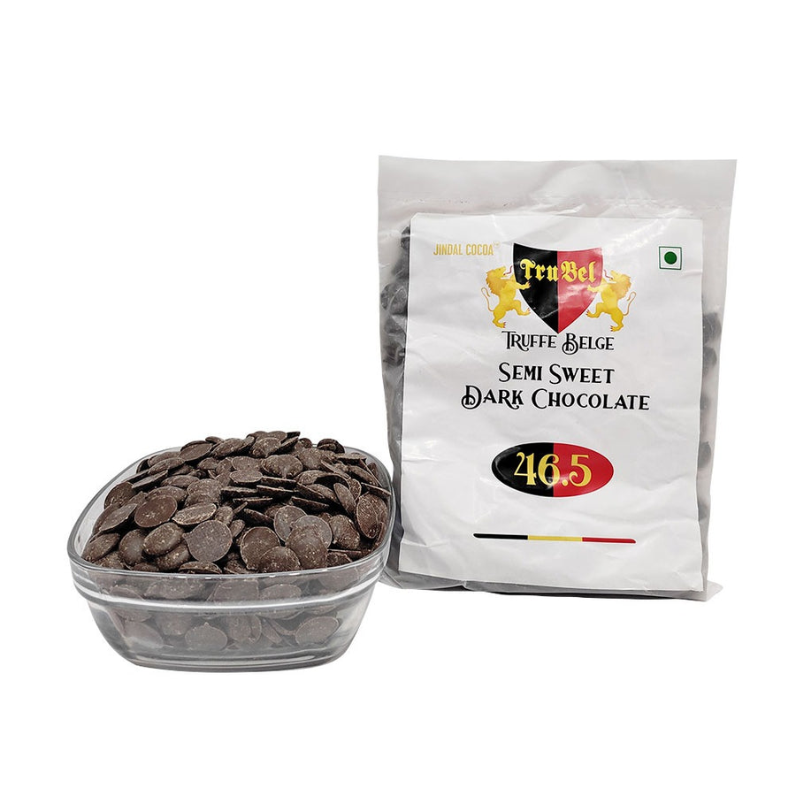 Semi Sweet Dark Chocolate Couverture 46.5 (500Gm)