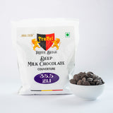 Deep Milk Chocolate Couverture Buttons – 35.5% Cocoa, 21.1% Milk Solids (500g)