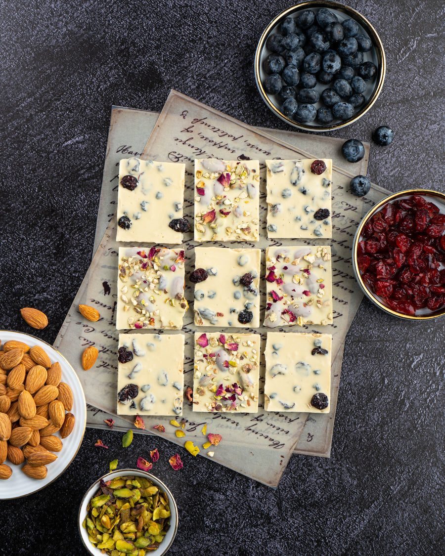 White Chocolate 30% Cranberry & Blueberry - 100g/200g