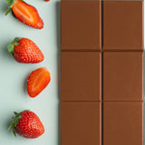 Deep Milk Chocolate Strawberry Flavour -  50g/100g/200g
